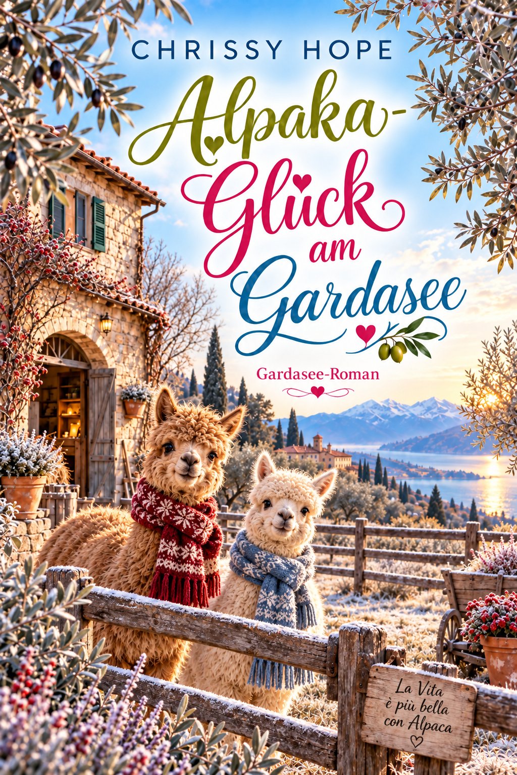 Buchcover: Alpaka-Glück am Gardasee von Chrissy Hope