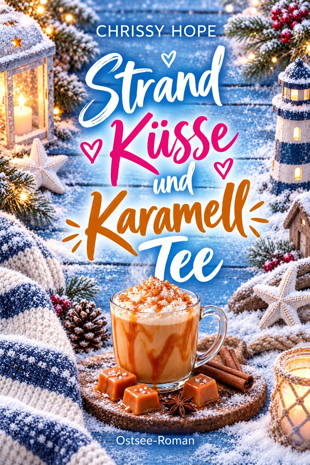 Buchcover: Strandküsse und Karamelltee von Chrissy Hope